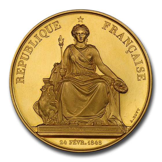1849 France Gold Medal 40 Ducat Weight SP-63 PCGS 1849 France Gold Medal 40 Ducat Weight SP-63 PCGS